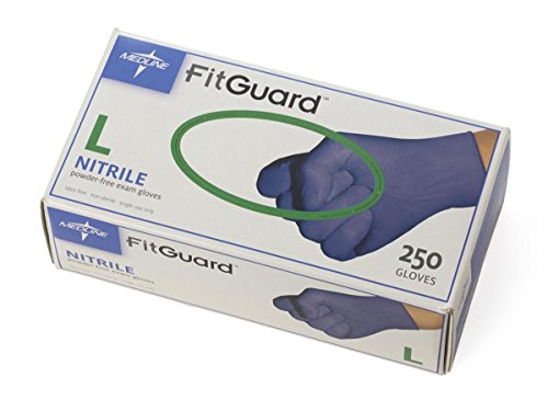 Medline FitGuard Large Nitrile Gloves - Image 2