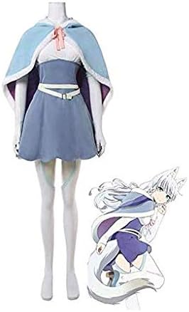 Amazon 獣の道 時雨しぐれ コスプレ衣装 オオカミ少女 ロリ 可愛い ふわふわ シフォン 祭り変装 アニメコスチューム Cosplay 仮装 クリスマス コスプレ寒さ対策 女性 S コスプレ 仮装 通販