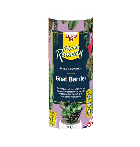 Zero In Gnat Barrier Granules 1L, Fungus and Gnat Control, 100% Natural Pumice Granules