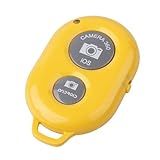 UFCIT(TM) Wireless Camera Bluetooth Self-timer Remote Shutter Controller for IOS Android Smartphone Tablet (Yellow) by UFCIT
