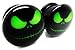 Pierced Republic The Nightmare Before Christmas Ear Plugs - Acrylic Screw-On - New - 8 Sizes - Green Jack Skellinton - Pair (00 Gauge (10mm))