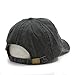 Vintage Washed Dyed Cotton Twill Low Profile Adjustable Baseball Cap (Charcoal Gray N)
