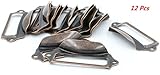 iExcell Office Library File Drawer Tag Frame Label Holder Pull Handle 12Pcs