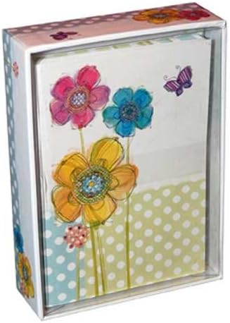 Flowers &amp; Butterfly - Pictura Box of 14 Blank Note Cards