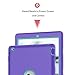 Hocase for iPad 2/3/4 Case 2011-2012 Models, Rugged Shockproof Soft Silicone Rubber+Hard Plastic Hybrid Dual Layer Slim Protective Case for iPad 2nd/3rd/4th Generation (9.7
