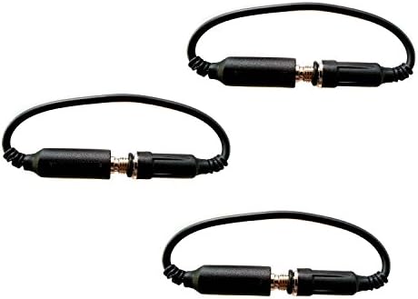 ItCoolParts® 3 Pack For iPhone 6 / 6 Plus / 5S / 5 / 5C Waterproof Case, LifeProof Case, Generic Replacement Headphone Wires Adapter [Black / 3pcs]