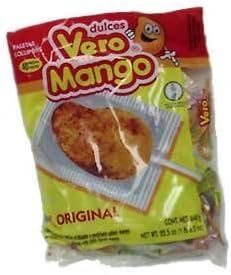 Vero Mango, Chili Covered Mango Flavored Lollipops, 40 Pieces by Vero [Foods] by Very Mango