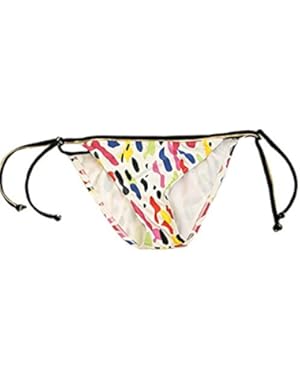 Womens Party Animal Tie Side Multicolor Pattern Fashion Swim Bottom
