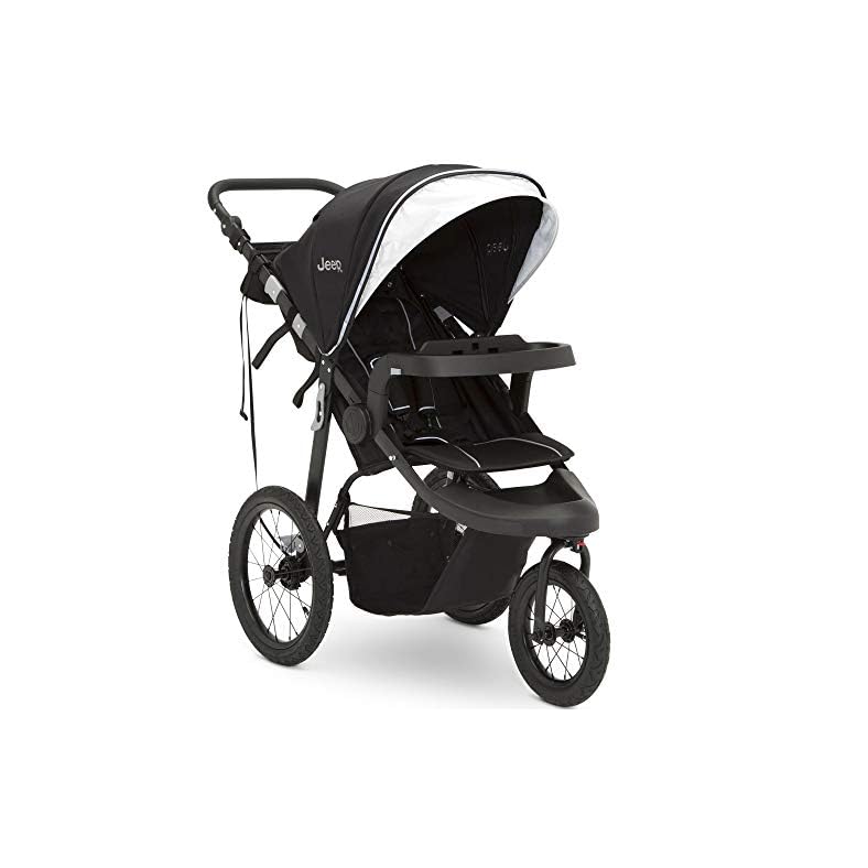Jeep Hydro Sport Plus Jogger by Delta Children, Includes Car Seat Adapter, Black