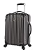 Lucas Outlander Carry On Hard Case 20 inch Expandable Rolling Suitcase With Spinner Wheels (20in, Graphite)