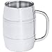 Maxam KTBMUG4 Arctic Blast Barrel-Shaped Stainless Steel Beer Mug, 34 oz, NA