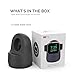 AhaStyle iWatch Stand Silicone Charging Dock Holder for Apple Watch Ultra 3, Ultra 2, Ultra, SE3, SE2, SE, Series 11 10 9 8 7 6 5 4 3 2 1 (49/46/45/44/42/41/40/38mm), Supports Nightstand Mode (Black)