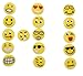 colorboy Funny Emoticon Soft Silicone Tennis Dampeners Tennis Shock Absorber (Pack of 16) Emoji Easy Use Tennis dampeners for All Tennis Player …