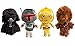 Star Wars Funko (Set of 4) Galactic Plushies Cute Stuffed Animals Star Wars Plush Toys For Kids and Adults Darth Vader Chewbacca Boba Fett C3PO