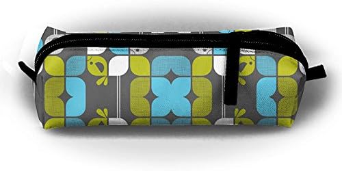 Mod Birds Pen Bag Makeup Pouch Zipper Box Office Organizer Bag Pencil Case