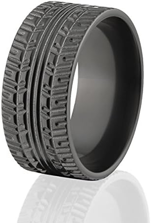 Tire Tread Rings By The Jewelry SourceTire Tread Rings Wedding Bands Mud Tire Rings American Made Quality Black Wedding Rings