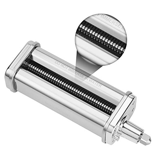 InnoMoon 3-Piece Pasta Roller & Cutter Attachment Set for KitchenAid Stand Mixers, Stainless Steel Pasta Maker Accessories