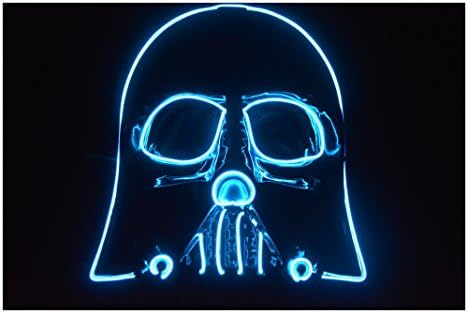 Halloween Mask Darth Vader El Wire Mask (Blue)