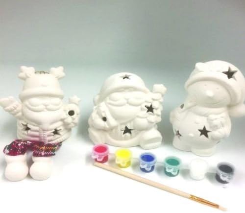 Neat Ideas - Paint Your Own LED Light Up Christmas Decoration - choose design (Hanging Santa)