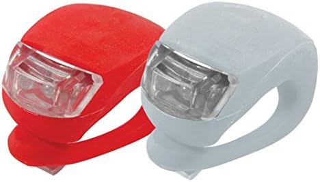 Bicycle Safety LED Light Superbright Front &amp; Rear Flashlight Silicone Clip On