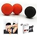 RitFit Peanut Massage Lacrosse Ball for Myofascial Release, Trigger Point Therapy, Muscle Knots, and Yoga Therapy. Bonus Single Massage Ball