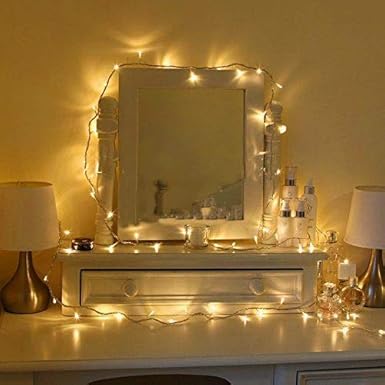 Uping® Lichterkette 100 Leds mit AC EU-Stecker von DC 31V Niederspannungstransformator und 8 Programm für Party, Garten, Weih