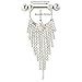 IrbingNii Nipple Rings Nipplerings Piercing Women Shields with Tassels Body Piercing Jewelry 14G Surgical Steel a Pair