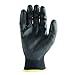 Tarantula Nylon Precision Protective Safety Work Gloves, 13 gauge black polyester shell with black PU coated on Palm and Fingers, 12 Pair Per Pack