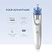 Electronic Blackhead Remover Tool Skin Peeling Acne Eliminator Remove Vacuum Cleaner Extractor Pore Suction Machine Blackhead Removal (Including 4 Stainless Acne Needles)