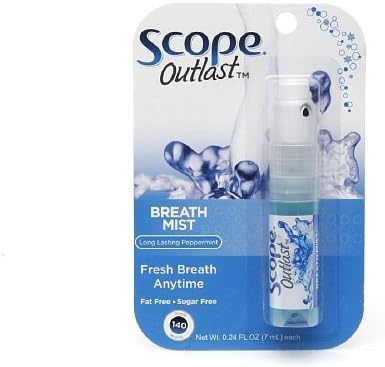 Scope Outlast Breath Mist, Long Lasting Peppermint 0.24 oz (7 ml)