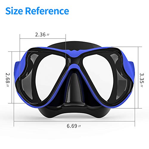 COPOZZ Scuba Mask, No Fogging Snorkeling Scuba Dive Glasses, Great Seal