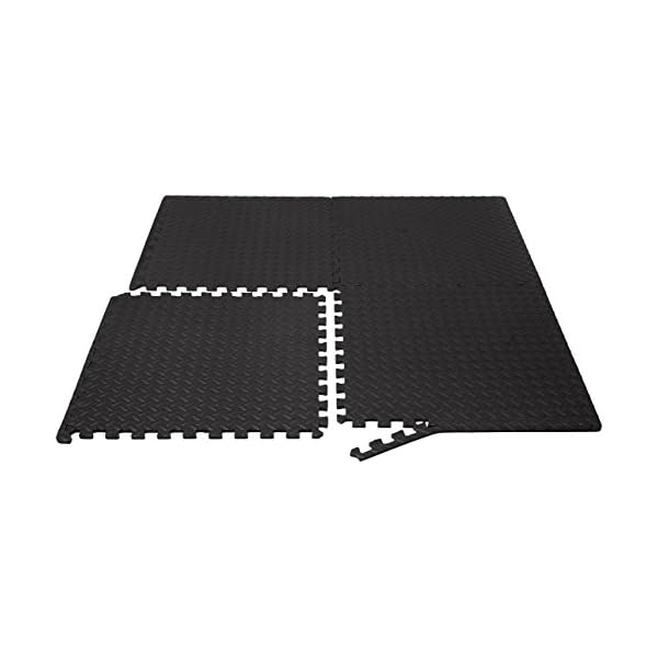 Amazon Basics Exercise Mat with EVA Foam Interlocking Tiles Flooring