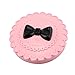Icocol Acrylic Cute Bow False Eyelash Storage Box Makeup Cosmetic Mirror Case Organizer