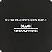 General Finishes Water Based Wood Stain, 1 Quart, Black