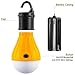 maxin 2 Pack Tent LED Light Bulb, Portable Waterproof COB Lamp Lantern for Home, Camping, Hiking and Other Indoor and Outdoor Activities. (Blue and Orange)