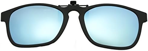 JOLITCHION Classic Driving Clip on Eyewear Flip Up Sunglasses Lens With TR90 Frame Polarized Glass
