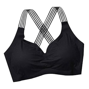 Fanville Naadloze Sport BH Elastische Geen Onderdraad Geen Beperking Cross Strap Vrouwen BH Ondergoed