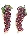 Gecter 2 Bunches of 45Pcs Artificial Grapes Cluster Simulation Fake Fruit Home House Kitchen Party Decor Lifelike(Purple)