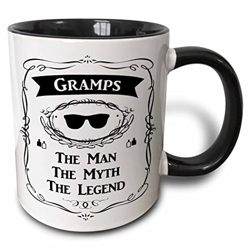 3dRose Gramps The Man The Myth The Legend fun funny grandpa grandfather gift 11…