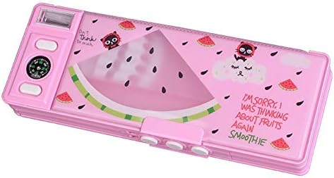 pink888 Cartoon Double Layer Password Lock Stationery Box Pencil Case Children Student Stationery Supply - Random Color Random Color