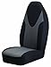 Braxton Universal Bucket Seat Cover, Black Set of 2