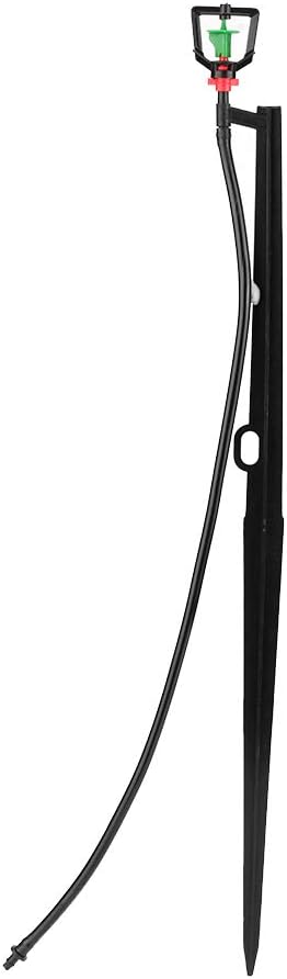 Ahomi 5pcs Plug-In 360 Degree Rotate Micro Spray Nozzles Spike Sprinkler Pop Up Water Sprinkler Head Garden Irrigation