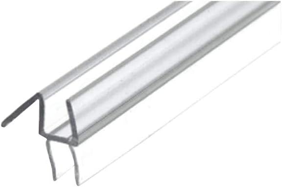 PerfectScore Frameless Shower Door Translucent Wipe and Drip Rail for 3/8" Glass by Gordon Glass Co. - 25" Long