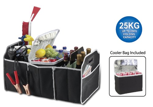 New Portable and Collapsible Trunk Organizer With Bonus Cooler - PrimeTrendz TM
