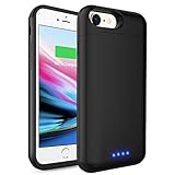 Battery Case for iPhone 6/6s, LCLEBM 6000mAh Portable Protective Charger Case Compatible with iPhone 6/6s(4.7 inch) Rechargeable Power Bank Extended Battery Charging Case-Black
