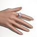 BL Jewelry Sterling Silver 6 Prongs Solitaire Bridal Engagement Wedding Ring Set