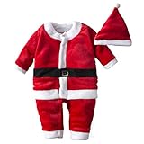 Big Elephant Baby Boys' One Piece Velvet Christmas Long Sleeve Jacket