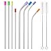 YIHONG Stainless Steel Metal Straws Set of 8 Pcs Reusable Drinking Straws with 2 Cleaning Brushes Silicon Cover for 20 30oz Tumblers 3 Sizes 6mm|8mm|9.5mm 2 Lengths 8.5 Inch|10 Inch