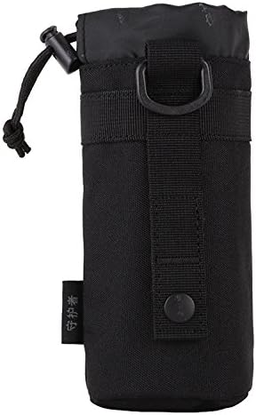 MatogerTactical Military 900D Nylon Molle Water Bottle Pouch Outdoors Hydration Carrier Holder (Black)