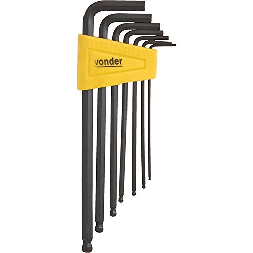 Chave Allen 1,5A 6Mm Com 7 Pecas Abaulada Vonder